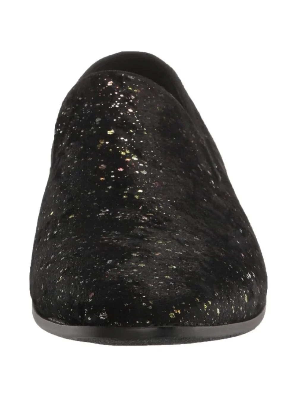 New Stacy Adams Stellar Black Glitter Slip-On Loafers Men’s
